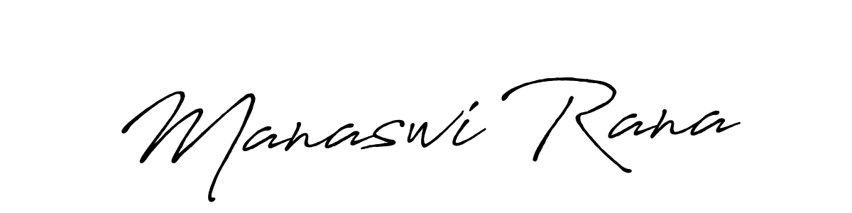 Make a beautiful signature design for name Manaswi Rana. Use this online signature maker to create a handwritten signature for free. Manaswi Rana signature style 7 images and pictures png