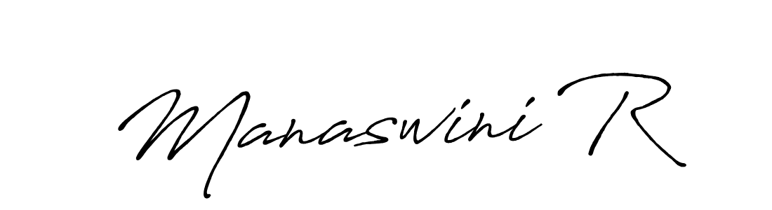 Make a short Manaswini R signature style. Manage your documents anywhere anytime using Antro_Vectra_Bolder. Create and add eSignatures, submit forms, share and send files easily. Manaswini R signature style 7 images and pictures png