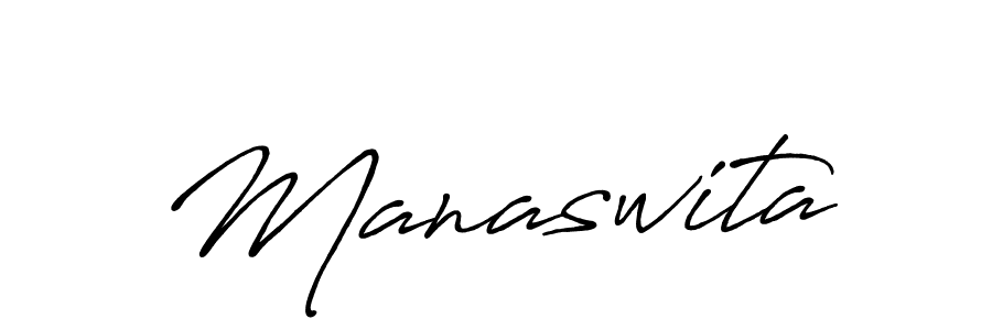 The best way (Antro_Vectra_Bolder) to make a short signature is to pick only two or three words in your name. The name Manaswita include a total of six letters. For converting this name. Manaswita signature style 7 images and pictures png