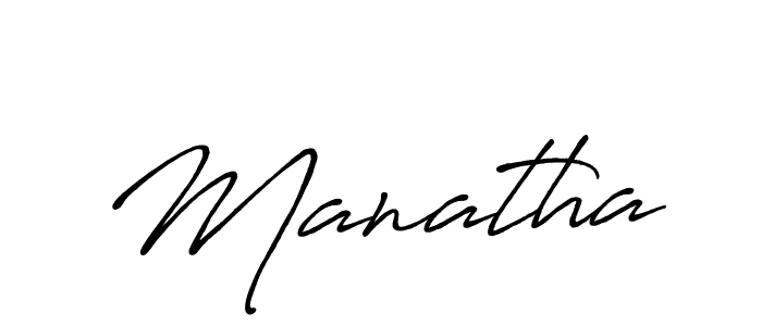It looks lik you need a new signature style for name Manatha. Design unique handwritten (Antro_Vectra_Bolder) signature with our free signature maker in just a few clicks. Manatha signature style 7 images and pictures png