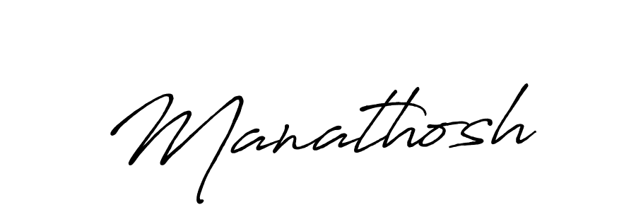 Make a beautiful signature design for name Manathosh. With this signature (Antro_Vectra_Bolder) style, you can create a handwritten signature for free. Manathosh signature style 7 images and pictures png