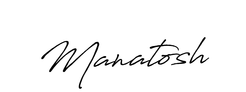 The best way (Antro_Vectra_Bolder) to make a short signature is to pick only two or three words in your name. The name Manatosh include a total of six letters. For converting this name. Manatosh signature style 7 images and pictures png