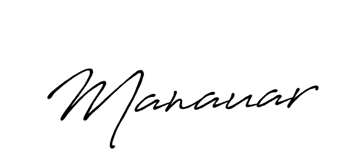 Create a beautiful signature design for name Manauar. With this signature (Antro_Vectra_Bolder) fonts, you can make a handwritten signature for free. Manauar signature style 7 images and pictures png