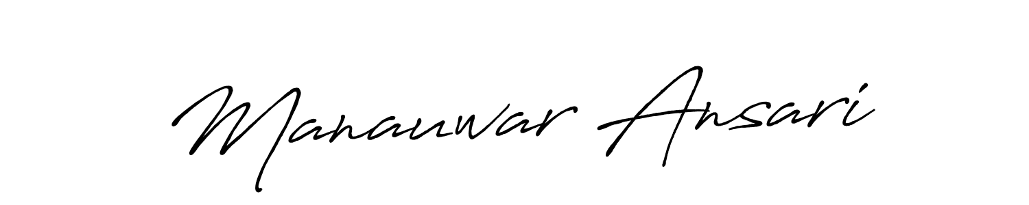 It looks lik you need a new signature style for name Manauwar Ansari. Design unique handwritten (Antro_Vectra_Bolder) signature with our free signature maker in just a few clicks. Manauwar Ansari signature style 7 images and pictures png