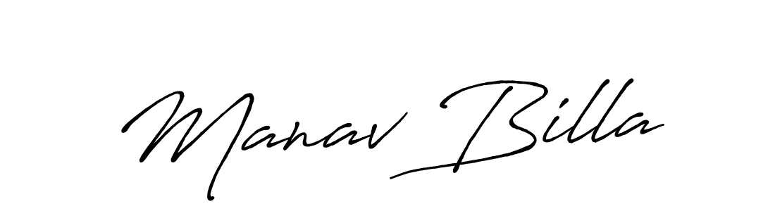 This is the best signature style for the Manav Billa name. Also you like these signature font (Antro_Vectra_Bolder). Mix name signature. Manav Billa signature style 7 images and pictures png