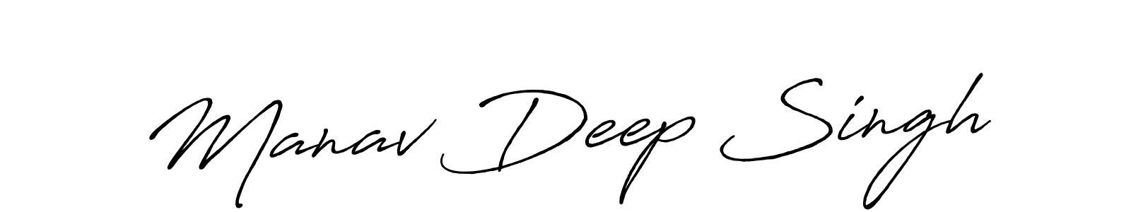 Manav Deep Singh stylish signature style. Best Handwritten Sign (Antro_Vectra_Bolder) for my name. Handwritten Signature Collection Ideas for my name Manav Deep Singh. Manav Deep Singh signature style 7 images and pictures png