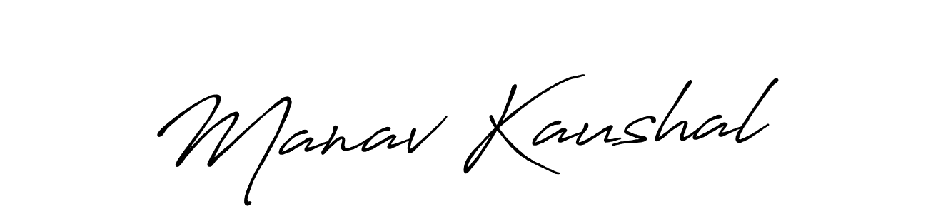 Make a beautiful signature design for name Manav Kaushal. Use this online signature maker to create a handwritten signature for free. Manav Kaushal signature style 7 images and pictures png