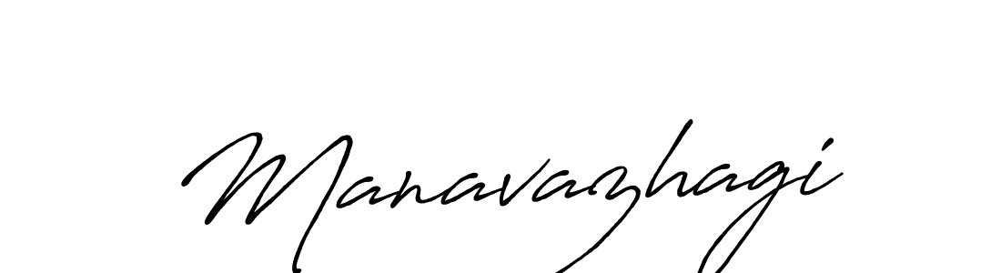 Use a signature maker to create a handwritten signature online. With this signature software, you can design (Antro_Vectra_Bolder) your own signature for name Manavazhagi. Manavazhagi signature style 7 images and pictures png