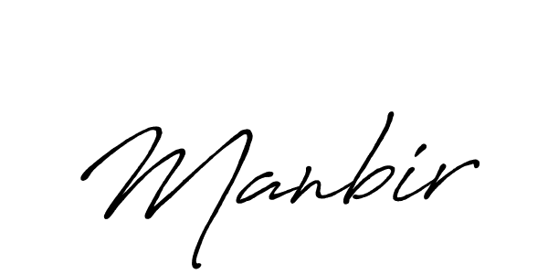 Use a signature maker to create a handwritten signature online. With this signature software, you can design (Antro_Vectra_Bolder) your own signature for name Manbir. Manbir signature style 7 images and pictures png