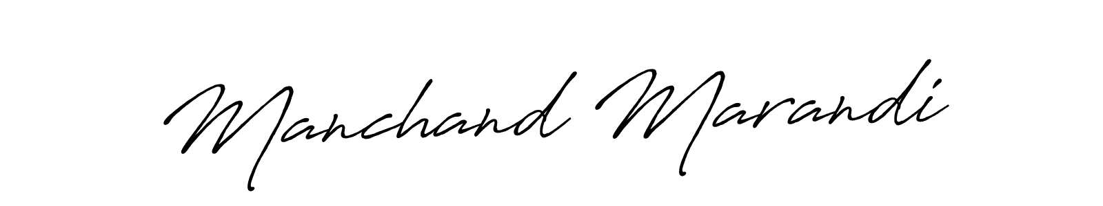 How to make Manchand Marandi name signature. Use Antro_Vectra_Bolder style for creating short signs online. This is the latest handwritten sign. Manchand Marandi signature style 7 images and pictures png