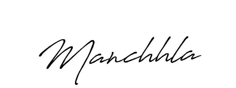 Make a beautiful signature design for name Manchhla. With this signature (Antro_Vectra_Bolder) style, you can create a handwritten signature for free. Manchhla signature style 7 images and pictures png