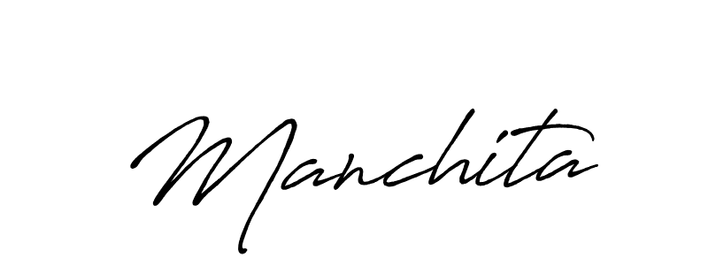 The best way (Antro_Vectra_Bolder) to make a short signature is to pick only two or three words in your name. The name Manchita include a total of six letters. For converting this name. Manchita signature style 7 images and pictures png