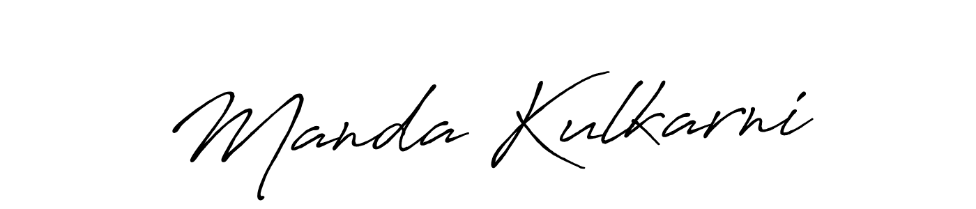 Manda Kulkarni stylish signature style. Best Handwritten Sign (Antro_Vectra_Bolder) for my name. Handwritten Signature Collection Ideas for my name Manda Kulkarni. Manda Kulkarni signature style 7 images and pictures png