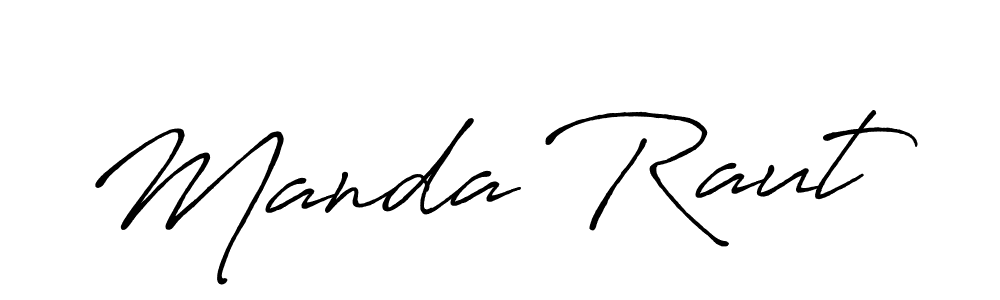Also we have Manda Raut name is the best signature style. Create professional handwritten signature collection using Antro_Vectra_Bolder autograph style. Manda Raut signature style 7 images and pictures png