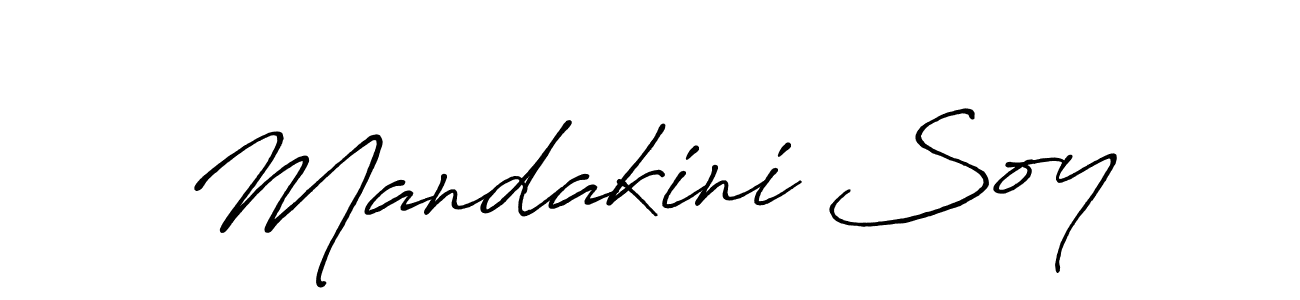 Antro_Vectra_Bolder is a professional signature style that is perfect for those who want to add a touch of class to their signature. It is also a great choice for those who want to make their signature more unique. Get Mandakini Soy name to fancy signature for free. Mandakini Soy signature style 7 images and pictures png