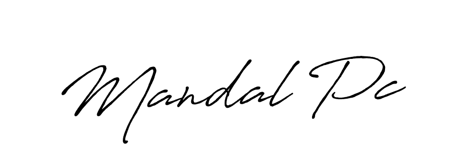 It looks lik you need a new signature style for name Mandal Pc. Design unique handwritten (Antro_Vectra_Bolder) signature with our free signature maker in just a few clicks. Mandal Pc signature style 7 images and pictures png