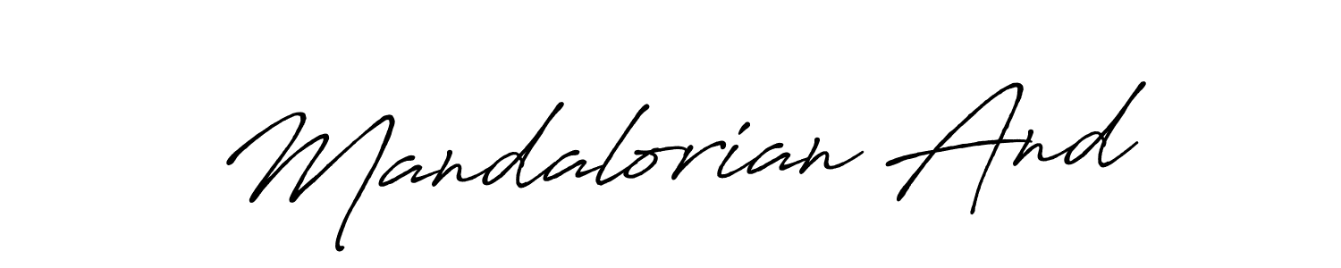 Similarly Antro_Vectra_Bolder is the best handwritten signature design. Signature creator online .You can use it as an online autograph creator for name Mandalorian And. Mandalorian And signature style 7 images and pictures png