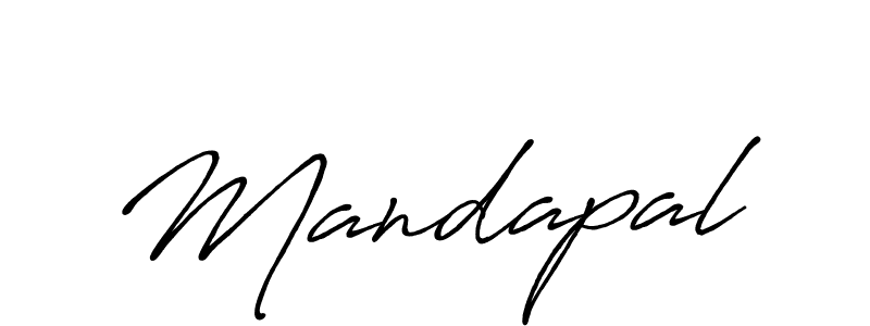 Create a beautiful signature design for name Mandapal. With this signature (Antro_Vectra_Bolder) fonts, you can make a handwritten signature for free. Mandapal signature style 7 images and pictures png