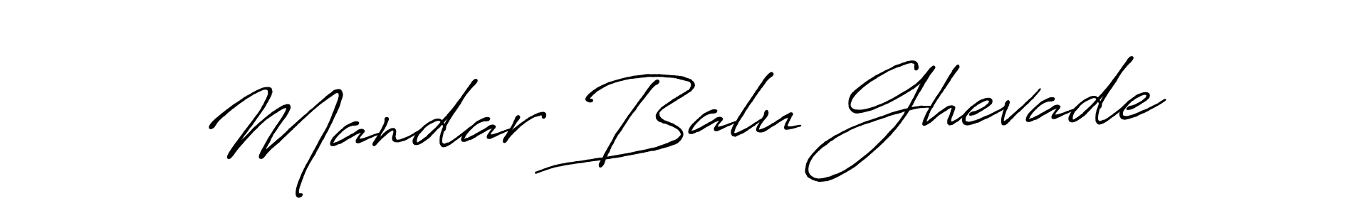 Mandar Balu Ghevade stylish signature style. Best Handwritten Sign (Antro_Vectra_Bolder) for my name. Handwritten Signature Collection Ideas for my name Mandar Balu Ghevade. Mandar Balu Ghevade signature style 7 images and pictures png