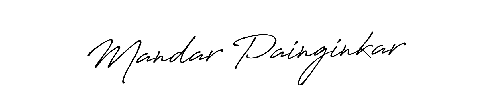Also we have Mandar Painginkar name is the best signature style. Create professional handwritten signature collection using Antro_Vectra_Bolder autograph style. Mandar Painginkar signature style 7 images and pictures png