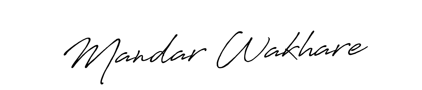 Make a short Mandar Wakhare signature style. Manage your documents anywhere anytime using Antro_Vectra_Bolder. Create and add eSignatures, submit forms, share and send files easily. Mandar Wakhare signature style 7 images and pictures png