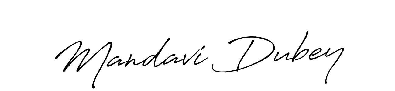 How to make Mandavi Dubey signature? Antro_Vectra_Bolder is a professional autograph style. Create handwritten signature for Mandavi Dubey name. Mandavi Dubey signature style 7 images and pictures png