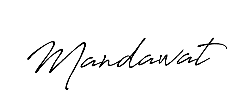Mandawat stylish signature style. Best Handwritten Sign (Antro_Vectra_Bolder) for my name. Handwritten Signature Collection Ideas for my name Mandawat. Mandawat signature style 7 images and pictures png