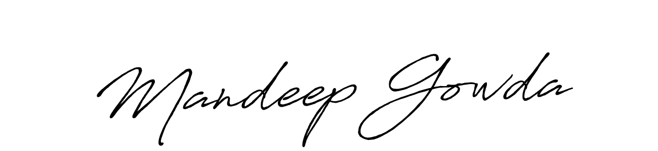You should practise on your own different ways (Antro_Vectra_Bolder) to write your name (Mandeep Gowda) in signature. don't let someone else do it for you. Mandeep Gowda signature style 7 images and pictures png