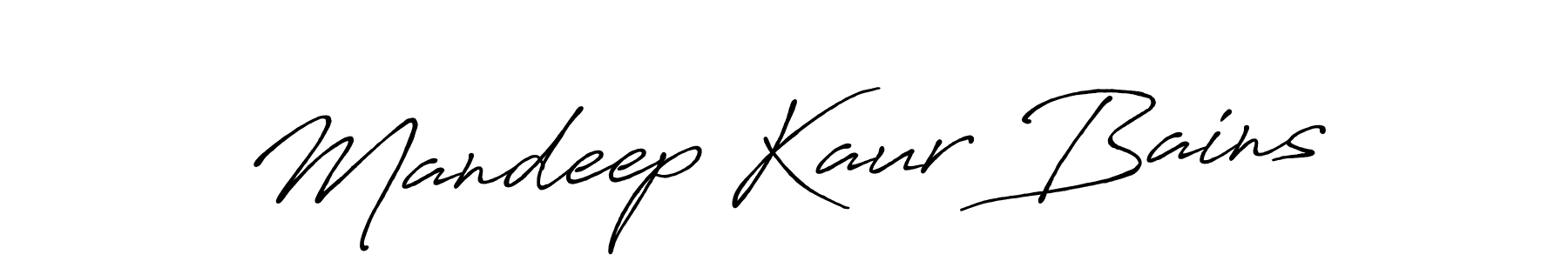 You should practise on your own different ways (Antro_Vectra_Bolder) to write your name (Mandeep Kaur Bains) in signature. don't let someone else do it for you. Mandeep Kaur Bains signature style 7 images and pictures png