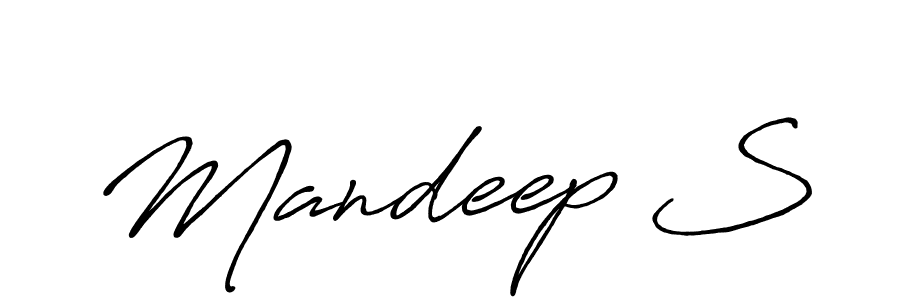 Best and Professional Signature Style for Mandeep S. Antro_Vectra_Bolder Best Signature Style Collection. Mandeep S signature style 7 images and pictures png