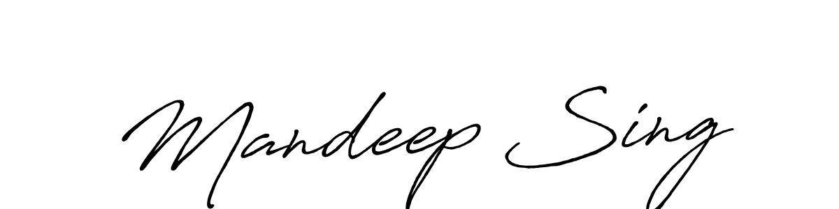 How to Draw Mandeep Sing signature style? Antro_Vectra_Bolder is a latest design signature styles for name Mandeep Sing. Mandeep Sing signature style 7 images and pictures png
