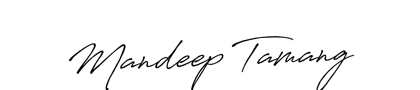 How to make Mandeep Tamang signature? Antro_Vectra_Bolder is a professional autograph style. Create handwritten signature for Mandeep Tamang name. Mandeep Tamang signature style 7 images and pictures png