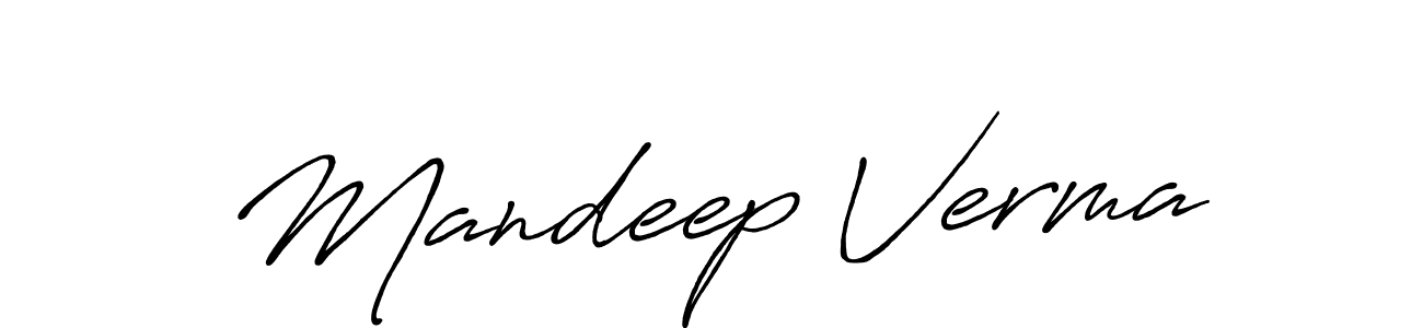 It looks lik you need a new signature style for name Mandeep Verma. Design unique handwritten (Antro_Vectra_Bolder) signature with our free signature maker in just a few clicks. Mandeep Verma signature style 7 images and pictures png
