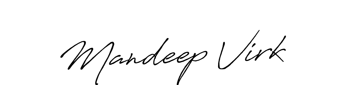 Also we have Mandeep Virk name is the best signature style. Create professional handwritten signature collection using Antro_Vectra_Bolder autograph style. Mandeep Virk signature style 7 images and pictures png