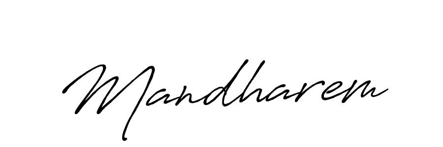 Also we have Mandharem name is the best signature style. Create professional handwritten signature collection using Antro_Vectra_Bolder autograph style. Mandharem signature style 7 images and pictures png