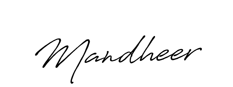 How to make Mandheer signature? Antro_Vectra_Bolder is a professional autograph style. Create handwritten signature for Mandheer name. Mandheer signature style 7 images and pictures png