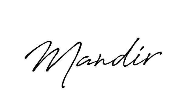 How to make Mandir name signature. Use Antro_Vectra_Bolder style for creating short signs online. This is the latest handwritten sign. Mandir signature style 7 images and pictures png