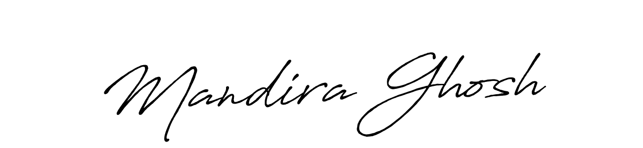 Mandira Ghosh stylish signature style. Best Handwritten Sign (Antro_Vectra_Bolder) for my name. Handwritten Signature Collection Ideas for my name Mandira Ghosh. Mandira Ghosh signature style 7 images and pictures png