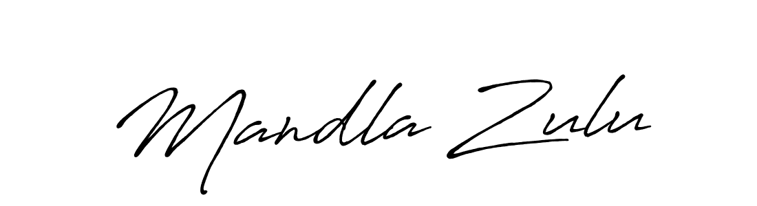 Also we have Mandla Zulu name is the best signature style. Create professional handwritten signature collection using Antro_Vectra_Bolder autograph style. Mandla Zulu signature style 7 images and pictures png