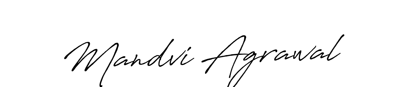 Antro_Vectra_Bolder is a professional signature style that is perfect for those who want to add a touch of class to their signature. It is also a great choice for those who want to make their signature more unique. Get Mandvi Agrawal name to fancy signature for free. Mandvi Agrawal signature style 7 images and pictures png