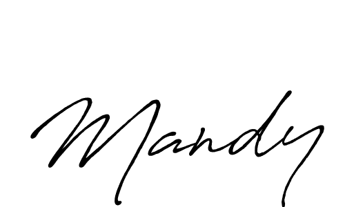 Make a beautiful signature design for name Mandy. With this signature (Antro_Vectra_Bolder) style, you can create a handwritten signature for free. Mandy signature style 7 images and pictures png