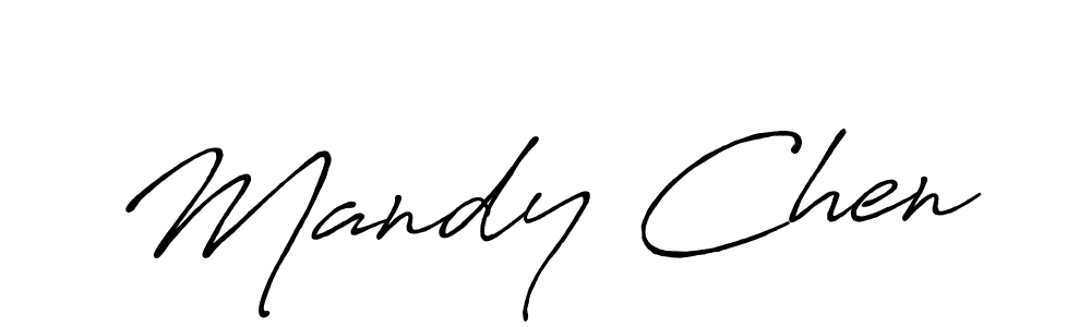 You should practise on your own different ways (Antro_Vectra_Bolder) to write your name (Mandy Chen) in signature. don't let someone else do it for you. Mandy Chen signature style 7 images and pictures png