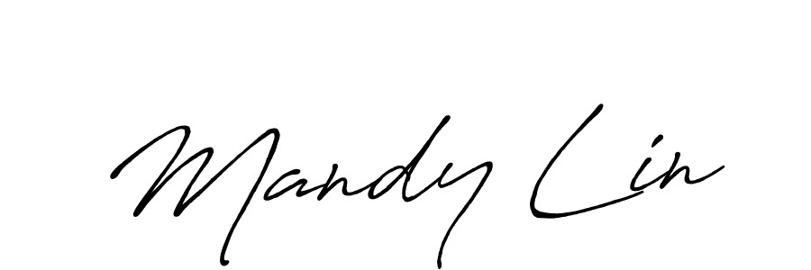 You should practise on your own different ways (Antro_Vectra_Bolder) to write your name (Mandy Lin) in signature. don't let someone else do it for you. Mandy Lin signature style 7 images and pictures png