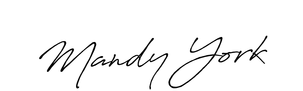 Mandy York stylish signature style. Best Handwritten Sign (Antro_Vectra_Bolder) for my name. Handwritten Signature Collection Ideas for my name Mandy York. Mandy York signature style 7 images and pictures png