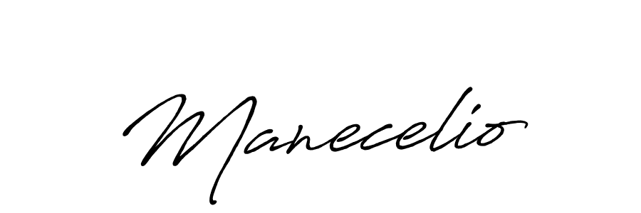 Manecelio stylish signature style. Best Handwritten Sign (Antro_Vectra_Bolder) for my name. Handwritten Signature Collection Ideas for my name Manecelio. Manecelio signature style 7 images and pictures png