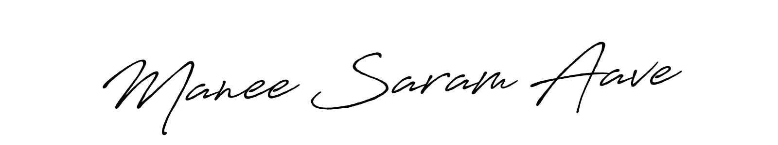 How to Draw Manee Saram Aave signature style? Antro_Vectra_Bolder is a latest design signature styles for name Manee Saram Aave. Manee Saram Aave signature style 7 images and pictures png