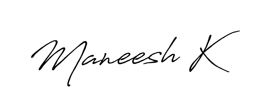 Make a beautiful signature design for name Maneesh K. Use this online signature maker to create a handwritten signature for free. Maneesh K signature style 7 images and pictures png