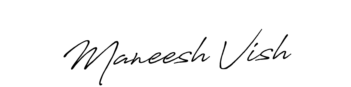 This is the best signature style for the Maneesh Vish name. Also you like these signature font (Antro_Vectra_Bolder). Mix name signature. Maneesh Vish signature style 7 images and pictures png
