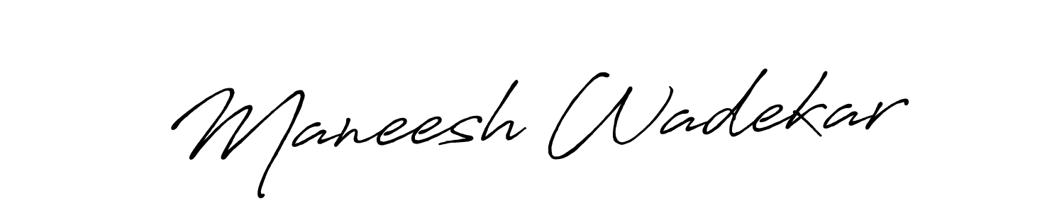 The best way (Antro_Vectra_Bolder) to make a short signature is to pick only two or three words in your name. The name Maneesh Wadekar include a total of six letters. For converting this name. Maneesh Wadekar signature style 7 images and pictures png