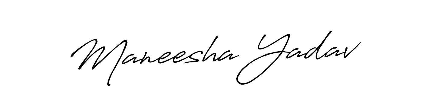 Maneesha Yadav stylish signature style. Best Handwritten Sign (Antro_Vectra_Bolder) for my name. Handwritten Signature Collection Ideas for my name Maneesha Yadav. Maneesha Yadav signature style 7 images and pictures png
